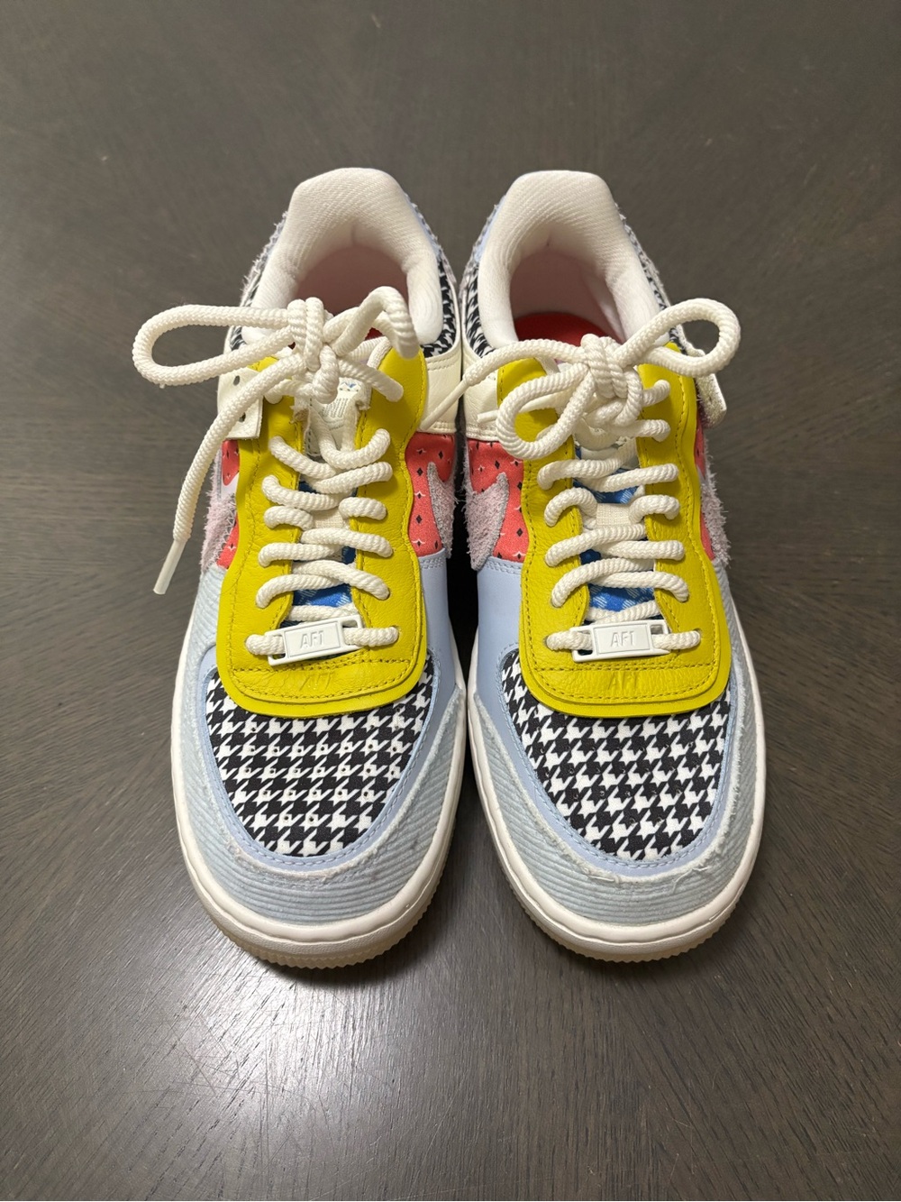 Nike Women's Multi-Panel Sneakers - Yellow, Black, White, Pink, Blue
